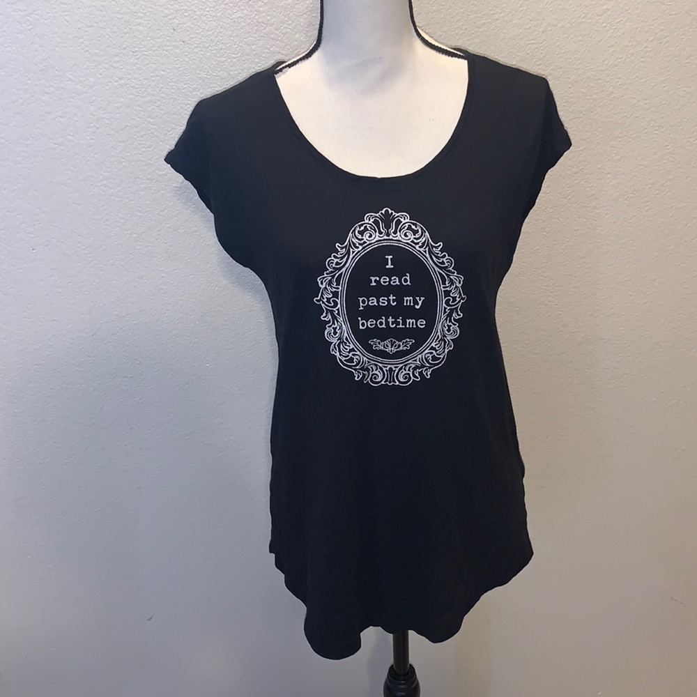 Maurices Black Graphic Scoop Neck Tee